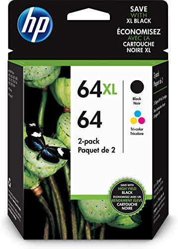 HP Paket Kombo Kartrid Tinta 64 CLR/64XL BLK (3YP23AN#1...