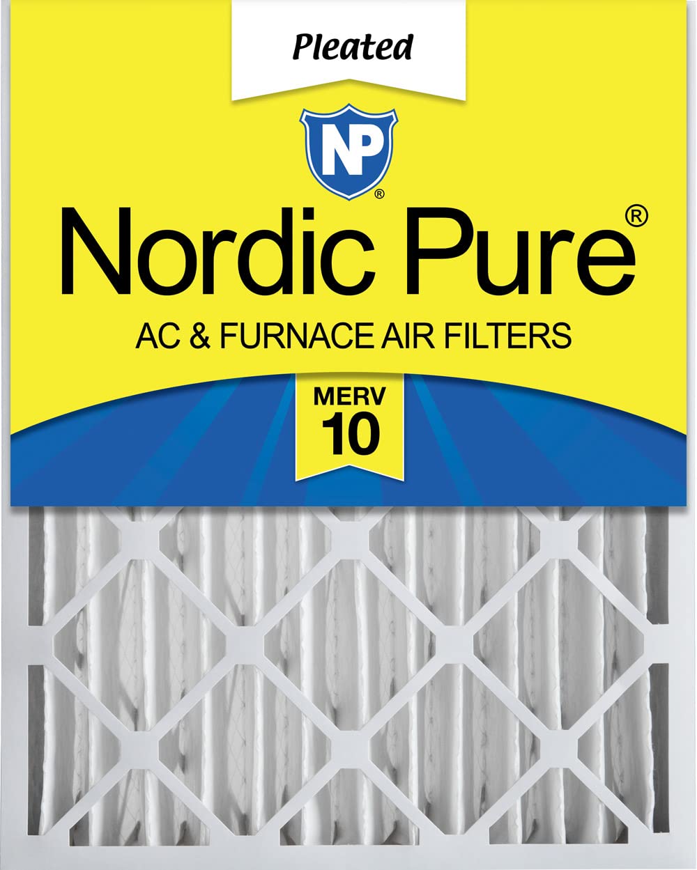 Nordic Pure Tungku AC Lipit MERV 10 20x25x4 (Kedalaman ...