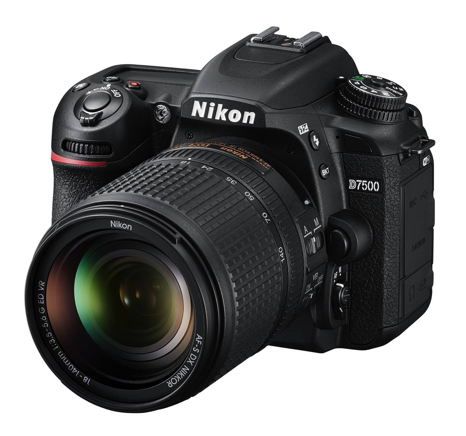 Nikon Kamera SLR digital format DX D7500 dengan lensa V...