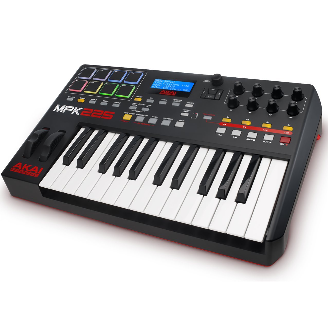 Akai Professional MPK225 - Pengontrol Keyboard MIDI USB...