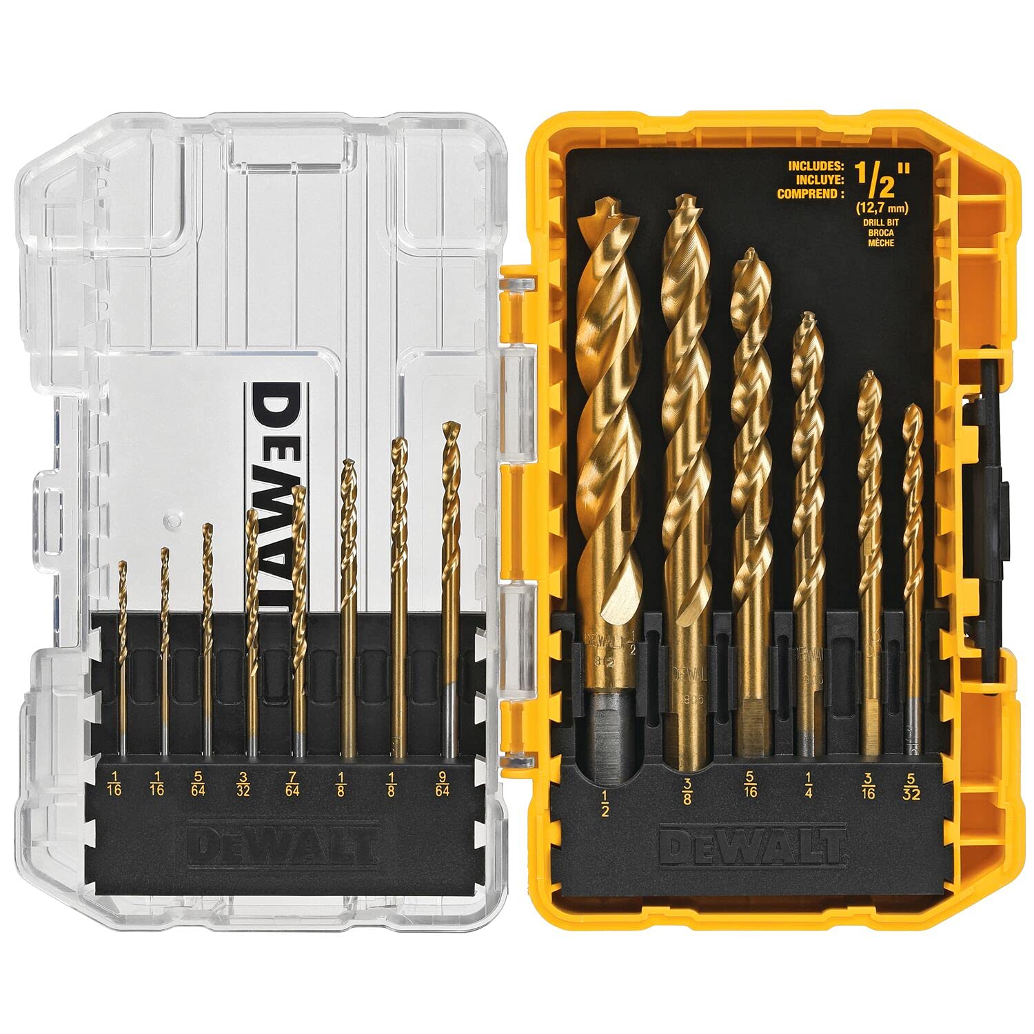 DEWALT Set Obeng DW2166 45 Buah dengan Kotak yang Kuat