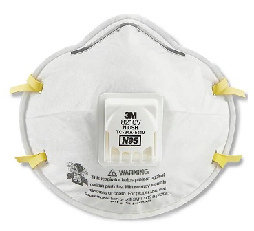 3M Respirator Industri  8210V N95 dengan Katup - N95 (1...